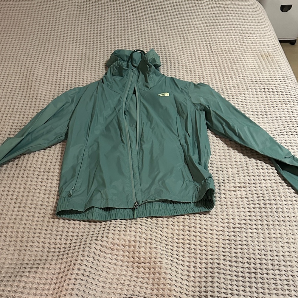 The North Face Teal Windbreaker Jacket